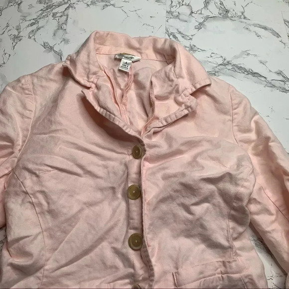 Vintage Talbots Linen Blend Blazer Jacket - Picture 3 of 9